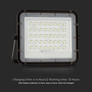 10W LED Solar Floodlight 4000K Replaceable Battery 3m Wire Black Body