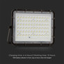 15W LED Solar Floodlight 4000K Replaceable Battery 3m Wire Black Body