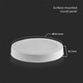 12W LED Backlit Surface Mounted Panel Round 6400K