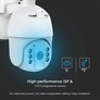 WIFI HD Smart Solar Energy PTZ Camera With Sensor White Body