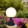 Stand Lamp  1*E27  Matt Black Opal Plastic C Ball