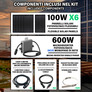 600W Portable Solar Balcony Power Plant