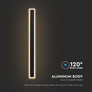 17W LED Wall Lamp Black Body 3000K IP54
