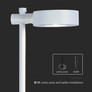 7W LED Bollard Lamp White Body 3000K IP54