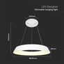 48W LED Designer Hanging Light Triac Dimmable  White 3000K