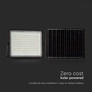 20W LED Solar Floodlight 6400K Replaceable Battery 3m Wire Black Body