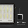 30W LED Соларен Прожектор 6400K Сменяема Батерия Черно Тяло SKU 7829 V-TAC