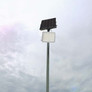 15W LED Соларен Прожектор 6400K Сменяема Батерия Бяло Тяло SKU 7843 V-TAC