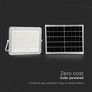 20W LED Solar Floodlight 6400K Replaceable Battery 3m Wire White Body