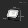 10W LED Floodlight SMD SAMSUNG CHIP PRO-S Grey Body 4000K