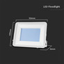200W LED Floodlight SMD SAMSUNG CHIP PRO-S White Body 4000K