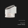 LED Соларна Стенна Лампа 1W 3000K IP44 Бяла SKU 10395 V-TAC