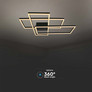 47W LED Designer Ceiling Light ( L90*W67*9CM) 3000K Black Body