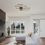 47W LED Designer Ceiling Light ( L90*W67*9CM) 3000K Black Body