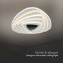 120W Designer Smart Ceiling Light (51*50*7CM) CCT: 3000K+6000K Dimmable + Remote Control