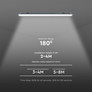 LED Влагозащитено тяло 36W 6400K 1200mm 120LM на ват X-Серия Сензор SKU 10215 V-TAC