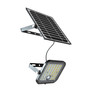 10W LED Solar Floodlight LiFePo Battery 3.7V Black 6000K
