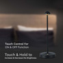 3W Led Table Lamp Black 3in1