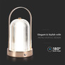 LED Table Lamp 1800mAH Battery D:120*190 Antique Bronze Plating Body 3IN1