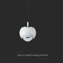 9W LED Designer Hanging Lamp (10*10*100CM) White 3000K