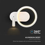 14W LED Designer Lampshade 250*100*180MM White Body 4000K