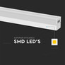 LED Линейно Тяло 40W 6500K Бяло SKU 23001 V-TAC