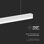 LED Линейно Тяло 40W 6500K Бяло SKU 23001 V-TAC