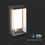 1W Garden Wall Light 3000K Black IP65