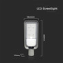 LED Улична Лампа с Рогатка 30W 4000К SKU 7886 V-TAC