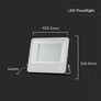 200W LED Floodlight SAMSUNG CHIP Black Body 4000K Super Bright 185LM/W