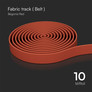 Fabric Track 10M/ROLL Begonia Red Body