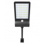 Соларен LED Прожектор за стена със сензор 3W 440Lm 6500K Черен КОД 3210190 Vito