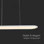 24W LED Hanging Lamp (80*100CM) 3000K White Body