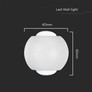 2W LED COB Downlight 4000K White Body