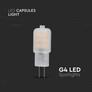 LED Крушка G4 1.1W 6400K SAMSUNG ЧИП SKU 21242 V-TAC
