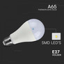 LED Крушка Е27 17W 4000K A65 Термо Пластик SKU 214457 V-TAC