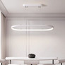 24W LED Hanging Lamp (80*20*100CM) 3000K White Body