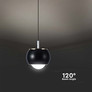 9W LED Designer Hanging Lamp (10*10*100CM) Black 4000K