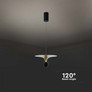LED Пендал 9W 3000К Черен и Злато SKU 10085 V-TAC