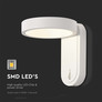 5W LED Wall Light 3000K+4000K White Body IP65