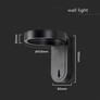 5W LED Wall Light 3000K+4000K Black Body IP65