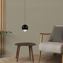 5W LED Hanging Pendant Light Black Body 3000K