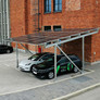 Carport Construction Set Lithium Battery 20kWh + Solar Inverter 8kW + 15 Solar Panels