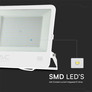 200W LED Floodlight SMD SAMSUNG CHIP 1m Wire White Body White Frosted Glass 4000K