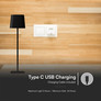 5W LED Magnetic Table Lamp With Battery 3600mAh CCT: 3IN1 Black Body Dimmable