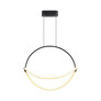 16W LED Handing Pendant Light WIth 1.5m Wire 600mm 3000K Black Body