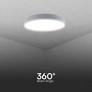 30W - 60W - 30W Designer Domelight Remote Control Dimmable Elegant White Cover