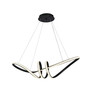 24W LED Hanging Decorative Lamp 720*300 Black Body 3000K
